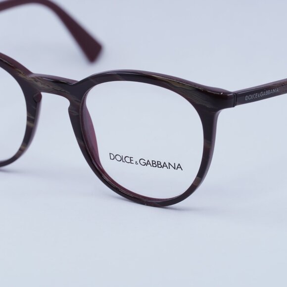 🕶️ New Dolce & Gabbana DG3269 3093 Eyeglasses - Bordeaux Frame 49mm - Picture 9 of 11